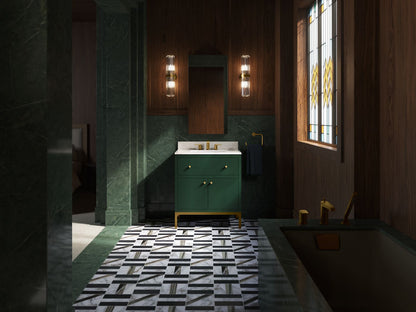 KOHLER Calpa™ 30" bathroom vanity cabinet with sink and quartz top