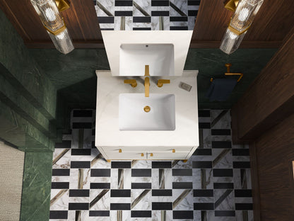 KOHLER Calpa™ 30" bathroom vanity cabinet with sink and quartz top
