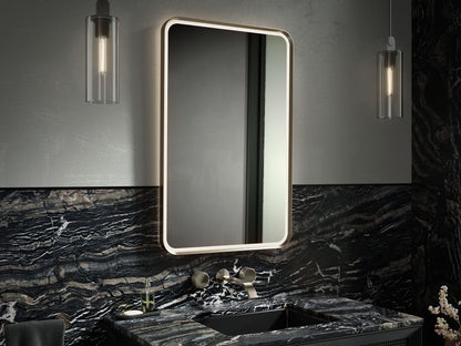 KOHLER Essential Ultrabright 22" x 34" rectangular lighted framed mirror