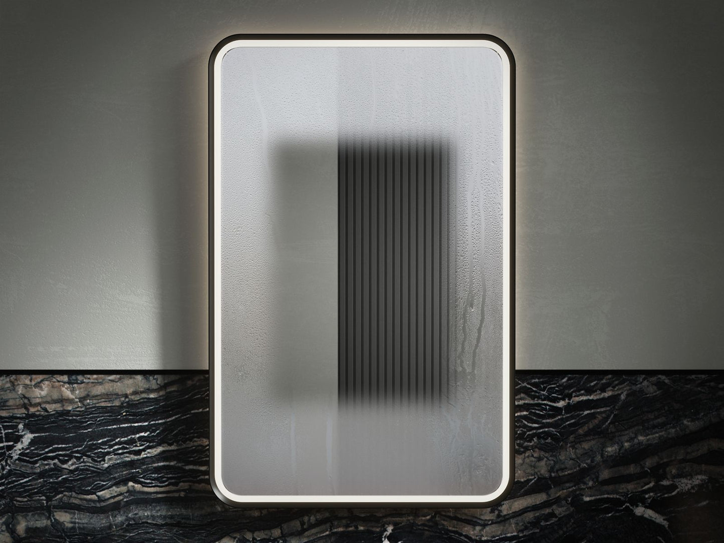 KOHLER Essential Ultrabright 22" x 34" rectangular lighted framed mirror
