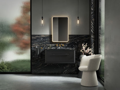 KOHLER Essential Ultrabright 22" x 34" rectangular lighted framed mirror