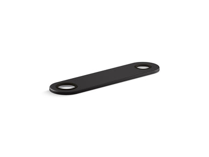 KOHLER K-38168 8" two-hole escutcheon plate for Insight and Kinesis lavatory faucets and soap dispensers