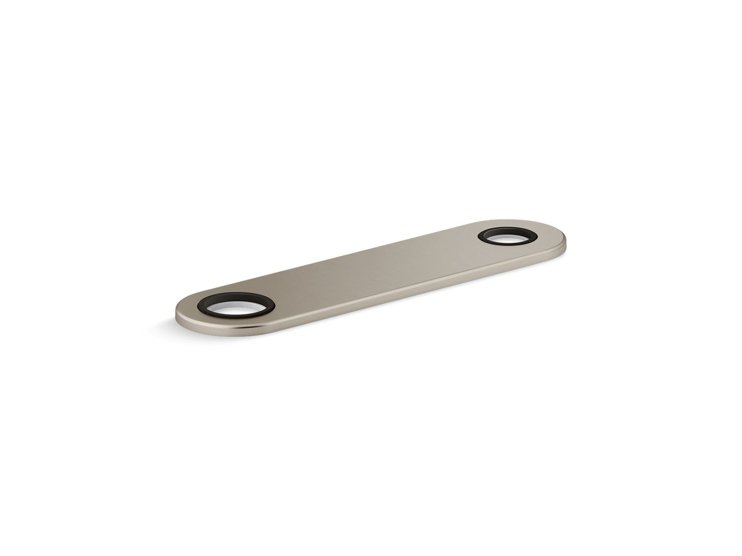 KOHLER K-38168 8" two-hole escutcheon plate for Insight and Kinesis lavatory faucets and soap dispensers