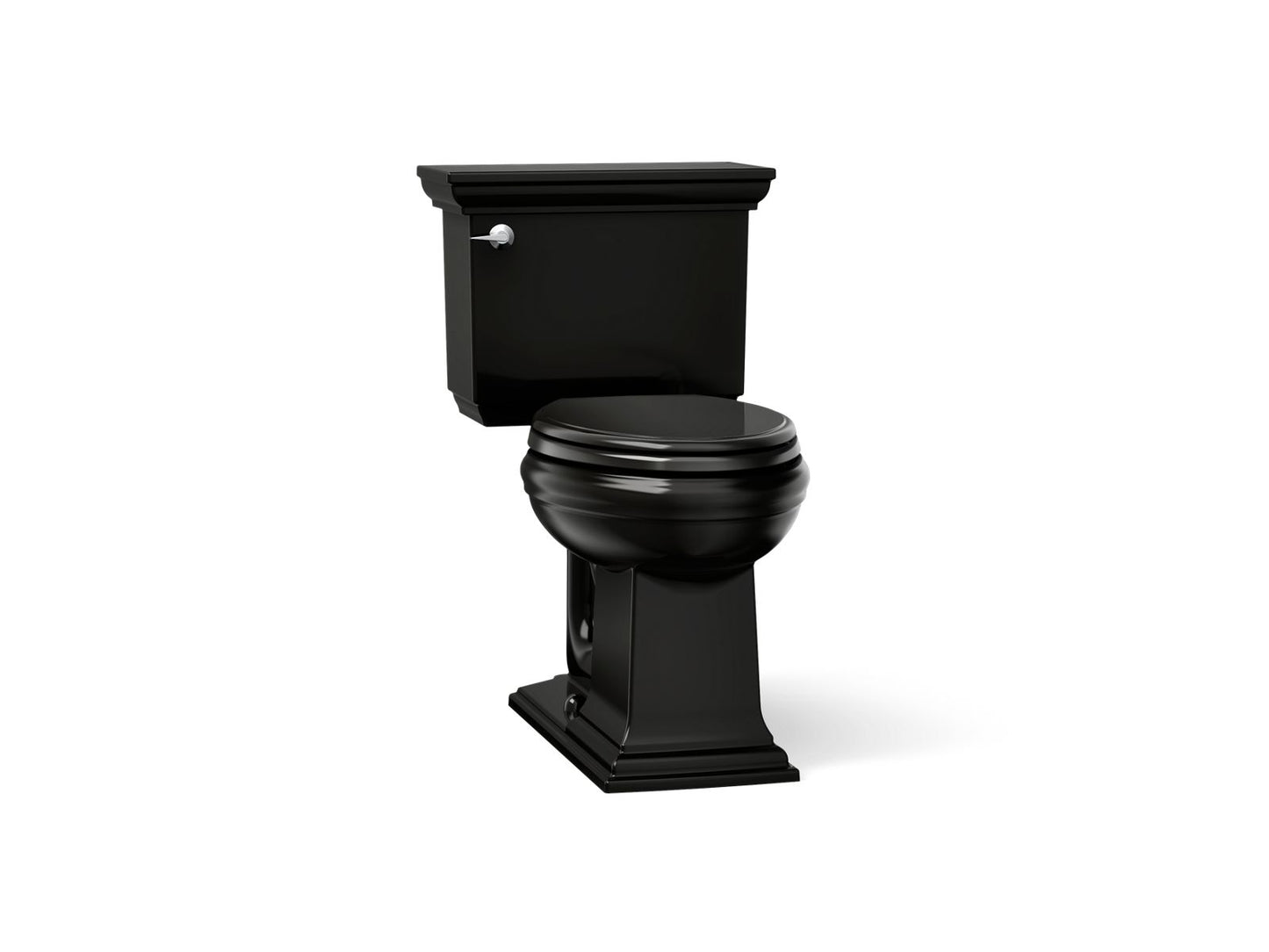 KOHLER K-3817-RA Memoirs Stately ComForteeight Two-piece elongated 1.28 gpf chair height toilet with right-hand trip lever