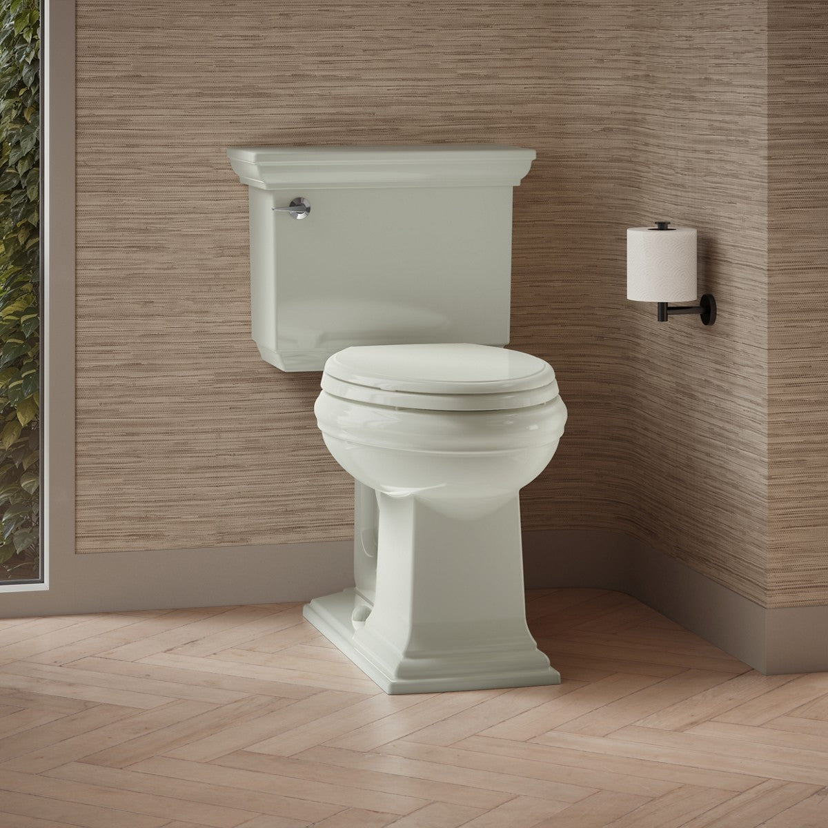 KOHLER K-3817 Memoirs Stately ComForteeight Two-piece elongated 1.28 gpf chair height toilet