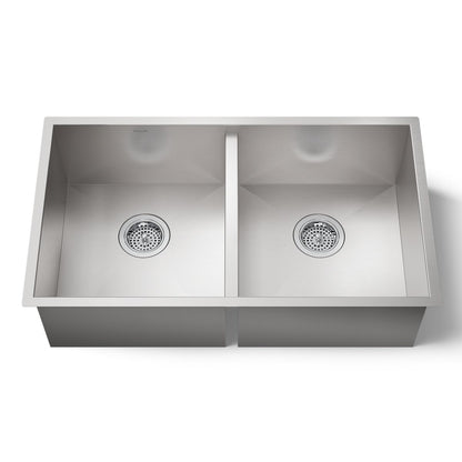 KOHLER K-3820 Vault 32" undermount double-bowl kitchen sink