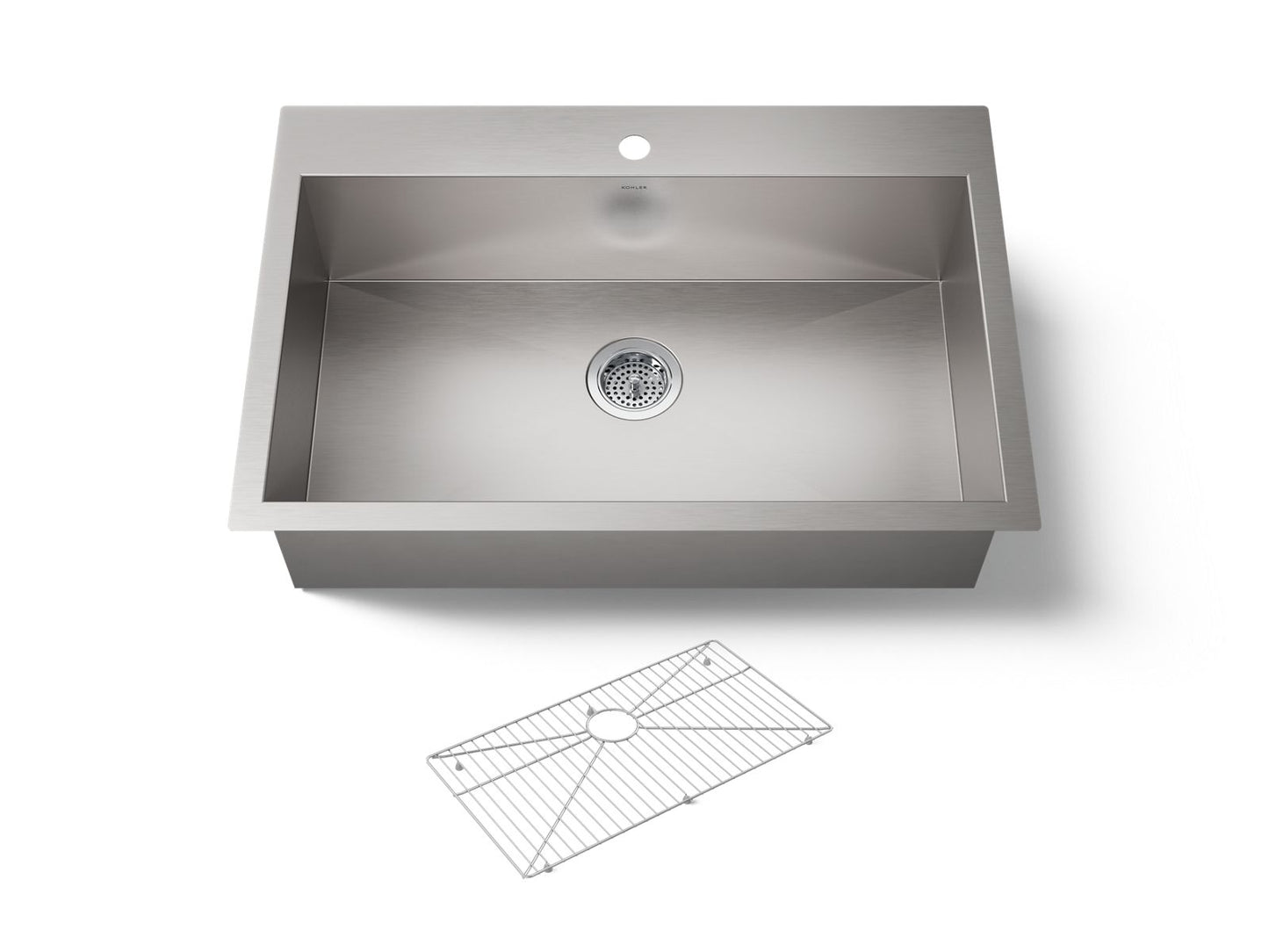 KOHLER K-3821-1 Vault 33" top-/undermount single-bowl kitchen sink