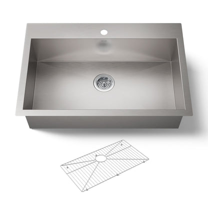 KOHLER K-3821-1 Vault 33" top-/undermount single-bowl kitchen sink