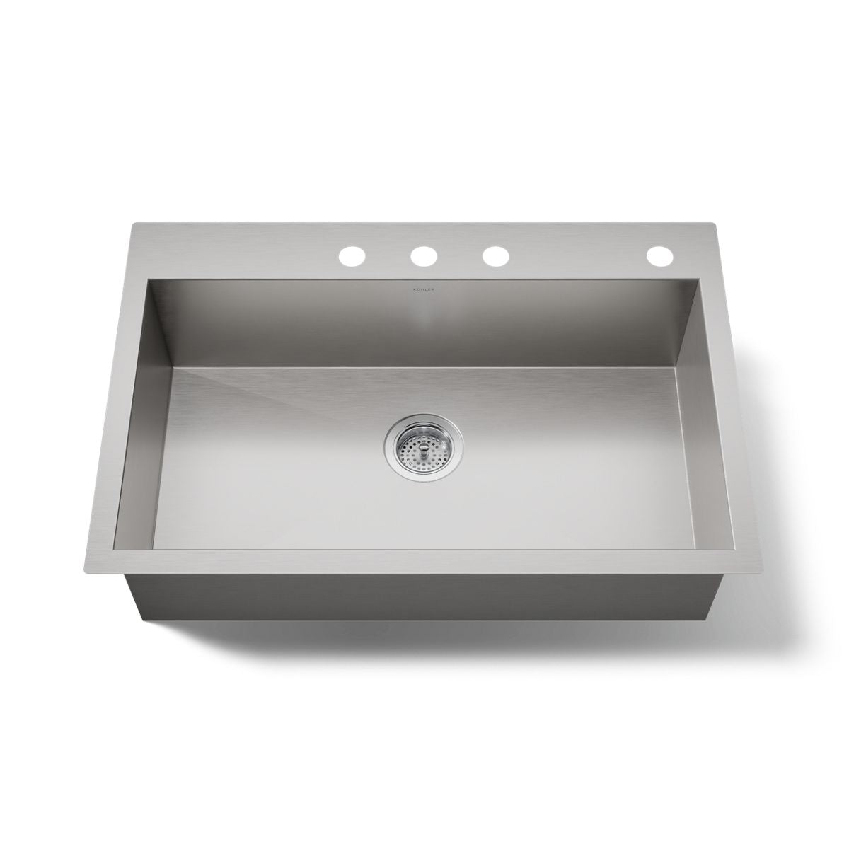 KOHLER K-3821-4 Vault 33" top-/undermount single-bowl kitchen sink