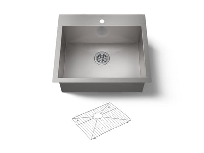 KOHLER K-3822-1 Vault 25" top-/undermount single-bowl kitchen sink