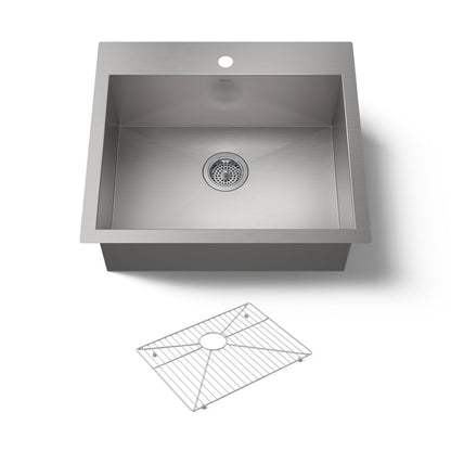 KOHLER K-3822-1 Vault 25" top-/undermount single-bowl kitchen sink