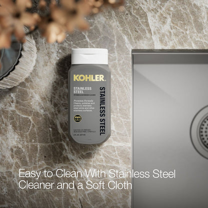 KOHLER K-3838-3 Vault Smart Divide 33" top-/undermount double-bowl kitchen sink