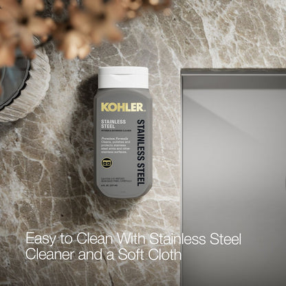 KOHLER K-3839-3 Vault Smart Divide 33" top-/undermount double-bowl kitchen sink