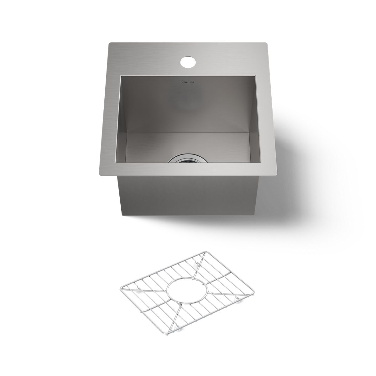 KOHLER K-3840-1 Vault 15" top-/undermount bar sink