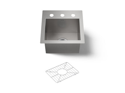 KOHLER K-3840-3 Vault 12-1/4" top-/undermount bar sink