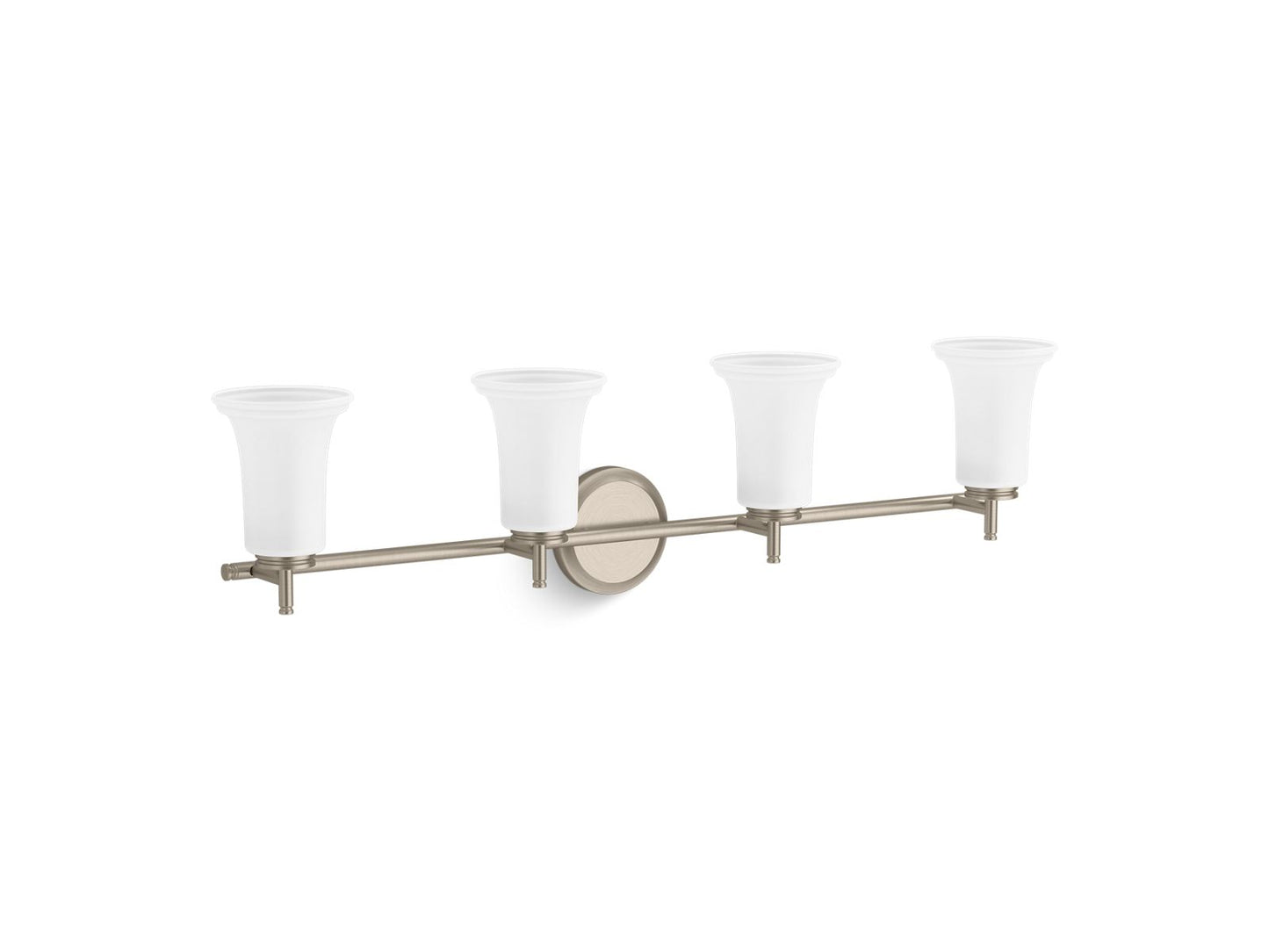 KOHLER K-38407-SC04 Bellera Four-light sconce with frosted shades