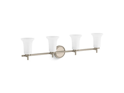 KOHLER K-38407-SC04 Bellera Four-light sconce with frosted shades