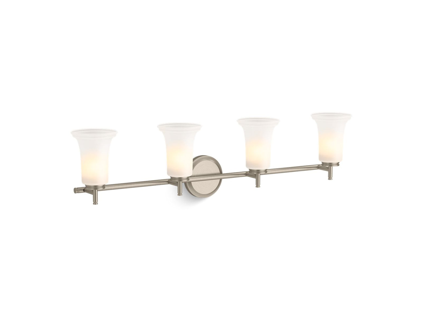 KOHLER K-38407-SC04 Bellera Four-light sconce with frosted shades