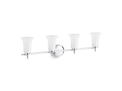 KOHLER K-38407-SC04 Bellera Four-light sconce with frosted shades