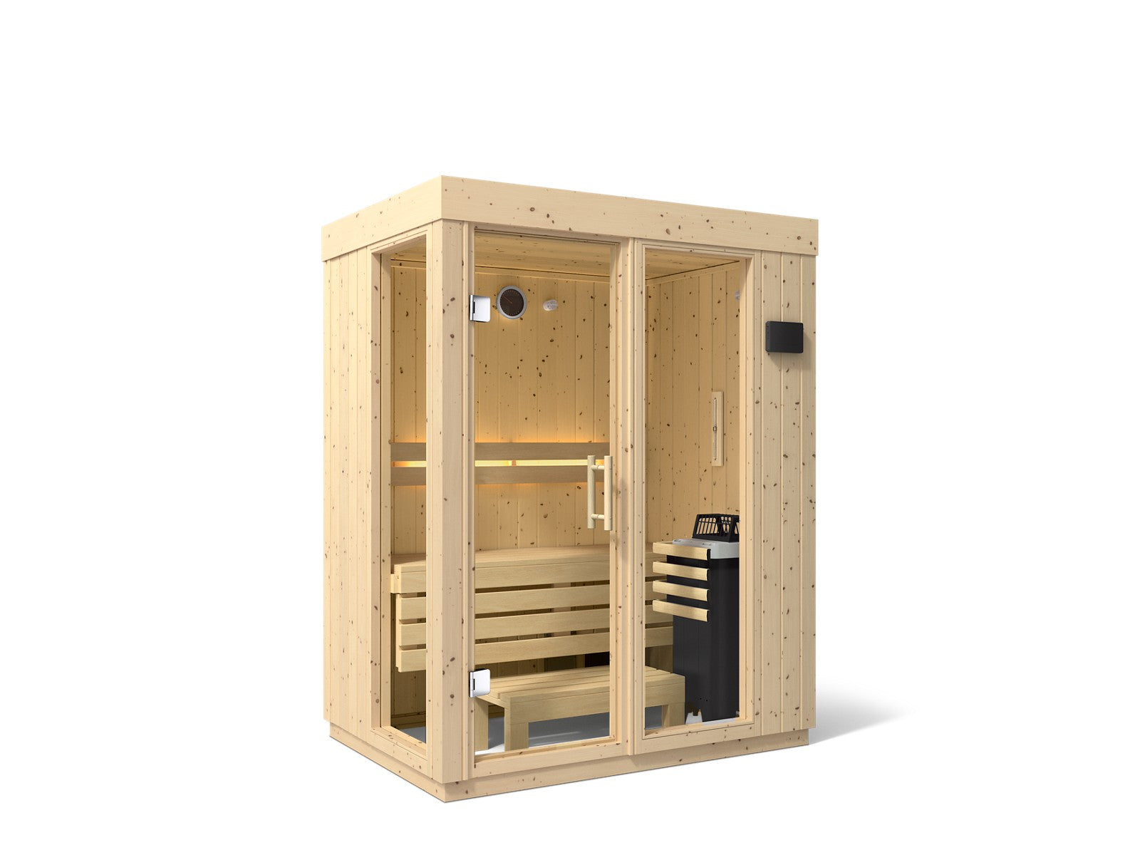 KOHLER K-38440-0FNC C1 Two-person indoor sauna, scandinavian spruce