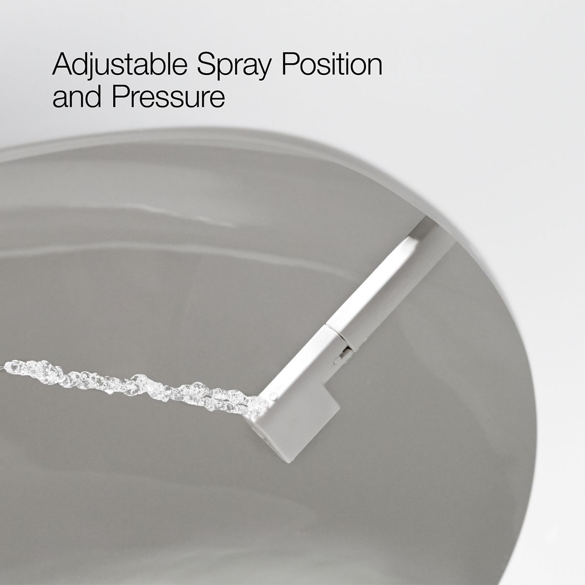 KOHLER K-38840 PureWash M325 Elongated Manual Bidet Toilet Seat, White - Detail image of a product feature