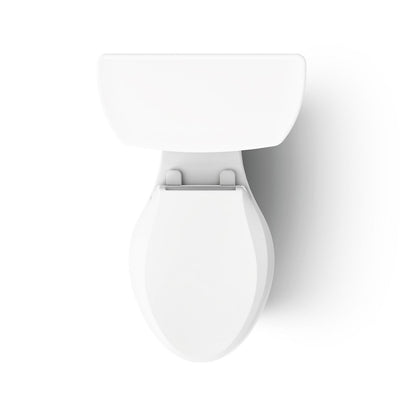KOHLER K-3889-RA Highline ComForteeight Two-piece elongated 1.28 gpf chair height toilet with right-hand trip lever and 10" rough-in - White