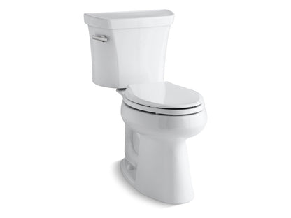 KOHLER K-3889-UT Highline ComForteeight Two-piece elongated 1.28 gpf chair height toilet with tank cover locks, insulated tank and 10" rough-in