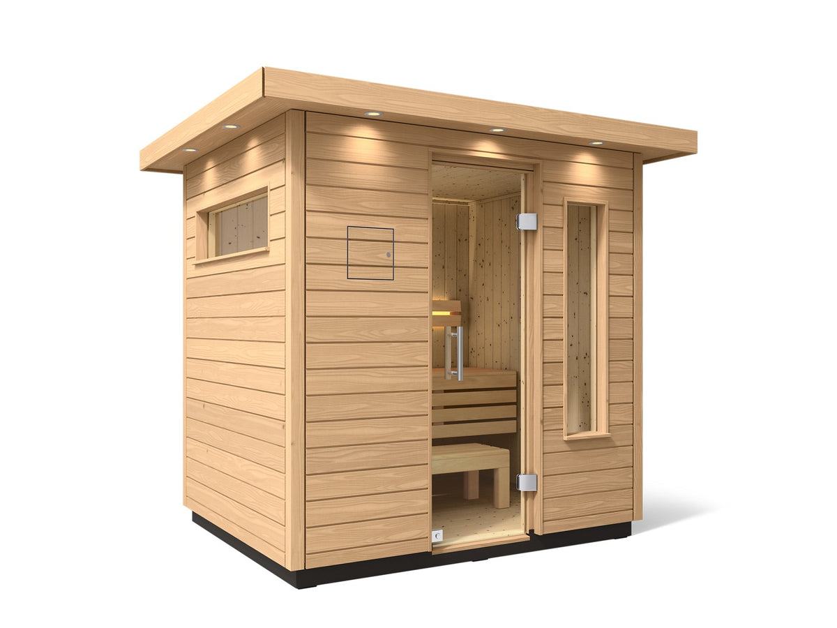 KOHLER K-39167-1FNC C2 Three-person outdoor sauna, douglas fir