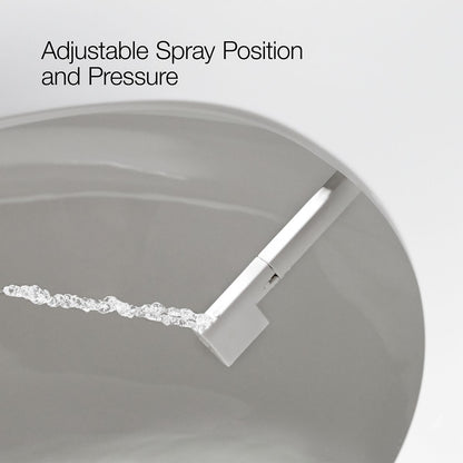 KOHLER K-39224 PureWash M325 D-shaped Manual Bidet Toilet Seat, White - Detail image of a product feature