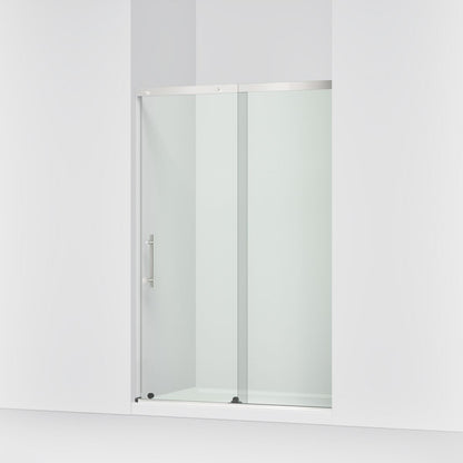 KOHLER K-39256-6L Elate 44-5/8"-47-5/8" W x 70-1/2" H Sliding Shower Door with 1/4"-thick Crystal Clear Glass, Bright Polishe