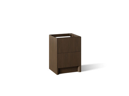 KOHLER K-39265 Statement 24" Bathroom Vanity Cabinet, Draper Oak - 3/4 view of product