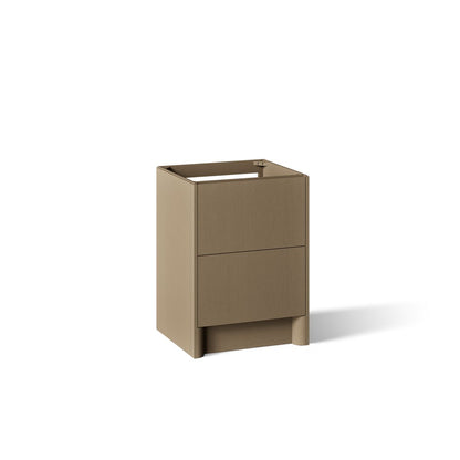 KOHLER K-39265 Statement 24" Bathroom Vanity Cabinet, Pale Oak - 3/4 view of product