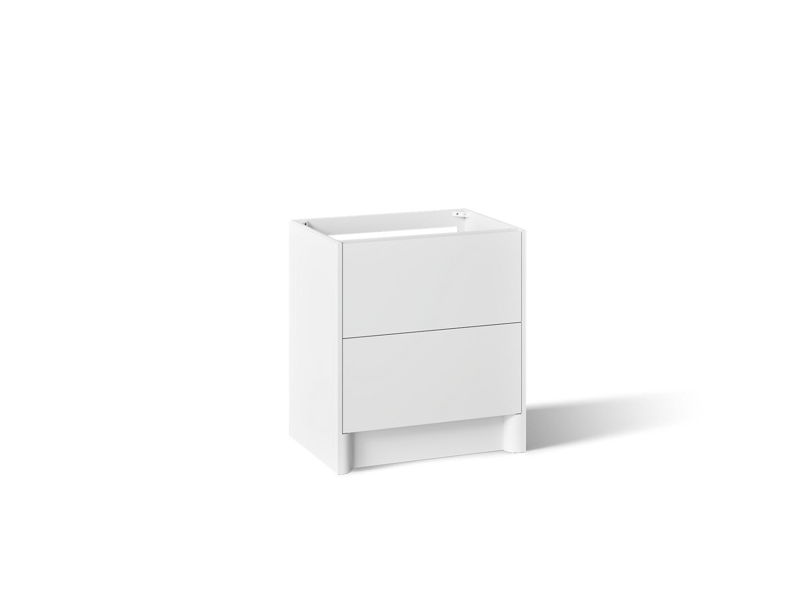 KOHLER K-39266 Statement 30" Bathroom Vanity Cabinet, White - 3/4 view of product