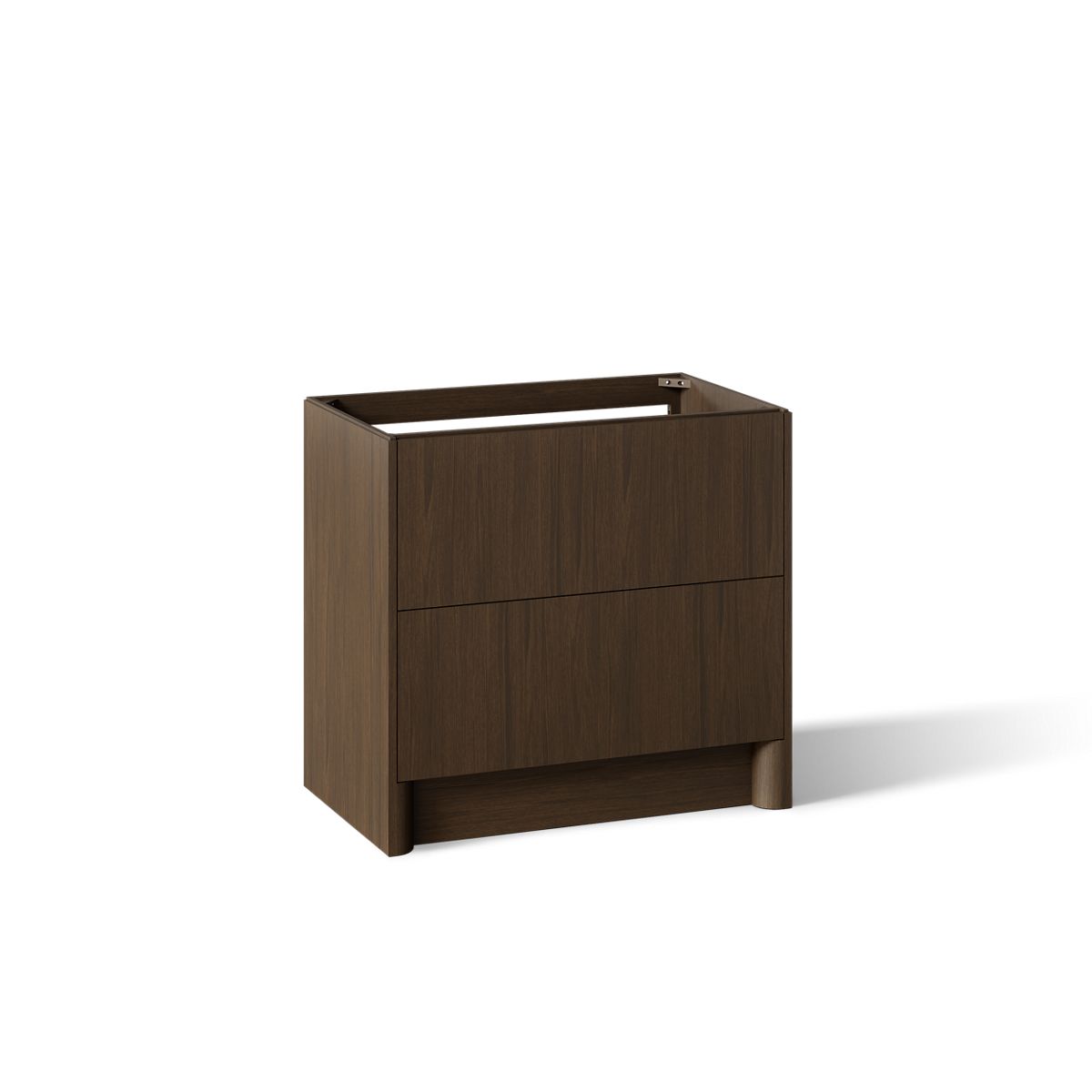 KOHLER K-39267 Statement 36" Bathroom Vanity Cabinet, Draper Oak - 3/4 view of product