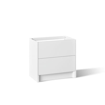 KOHLER K-39267 Statement 36" Bathroom Vanity Cabinet, White - 3/4 view of product