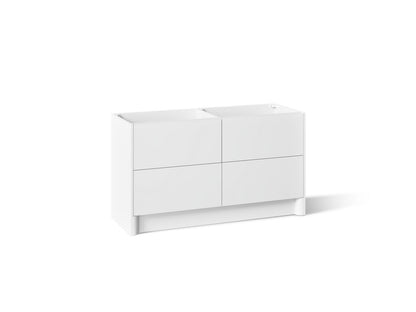 KOHLER K-39269 Statement 60" Bathroom Vanity Cabinet, White - 3/4 view of product