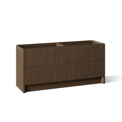 KOHLER K-39270 Statement 72" Bathroom Vanity Cabinet, Draper Oak - 3/4 view of product