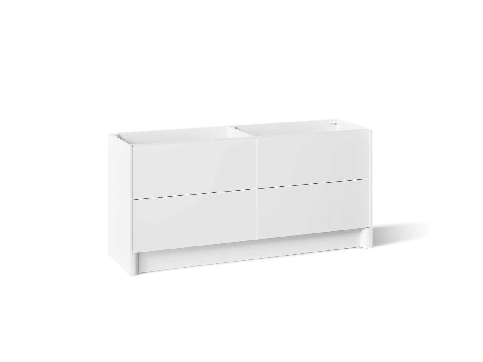 KOHLER K-39270 Statement 72" Bathroom Vanity Cabinet, White - 3/4 view of product