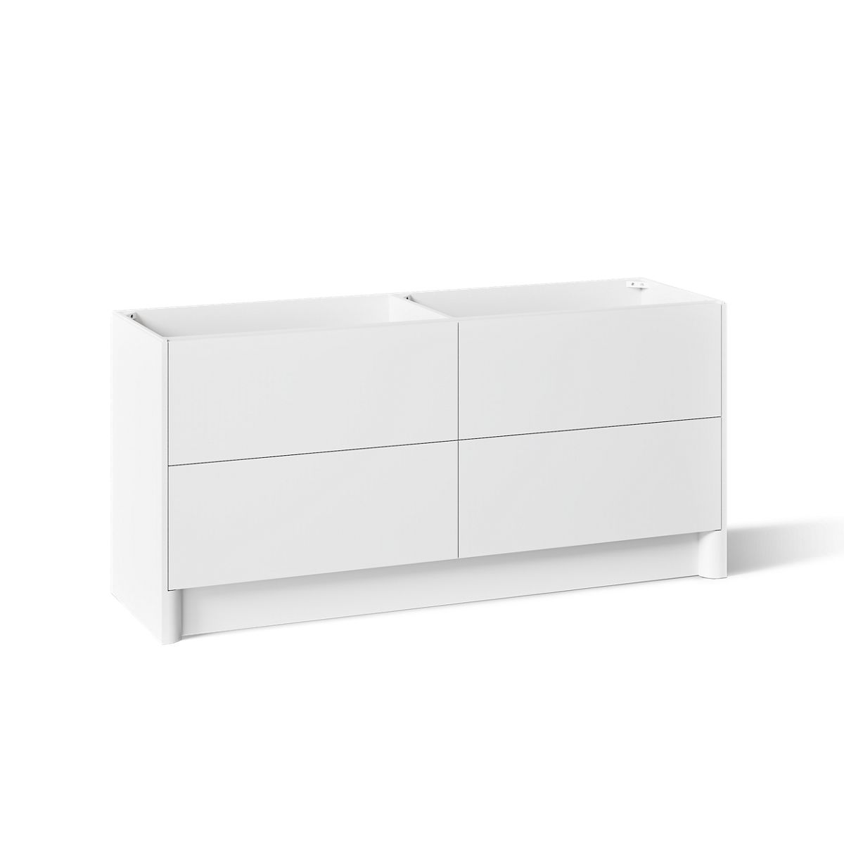 KOHLER K-39270 Statement 72" Bathroom Vanity Cabinet, White - 3/4 view of product