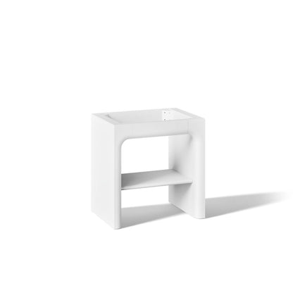 KOHLER K-39271 Statement 30" Console-style Bathroom Vanity, White - 3/4 view of product