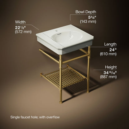 3/4 view of product with dimensions