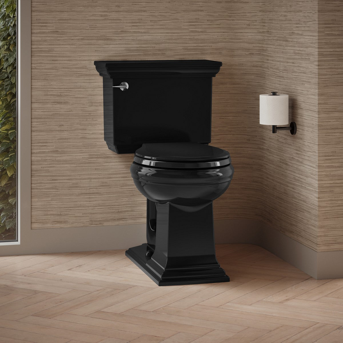 KOHLER K-3933 Memoirs Stately ComForteeight Two-piece round-front 1.28 gpf chair height toilet