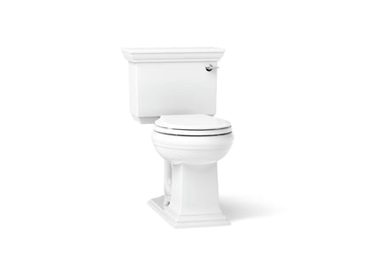 KOHLER K-3933-RA Memoirs Stately ComForteeight Two-piece round-front 1.28 gpf chair height toilet with right-hand trip lever