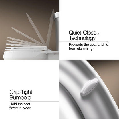 KOHLER K-39399 PureWash E835 Elongated Bidet Toilet Seat with Remote Control, White - Detail image of a product feature