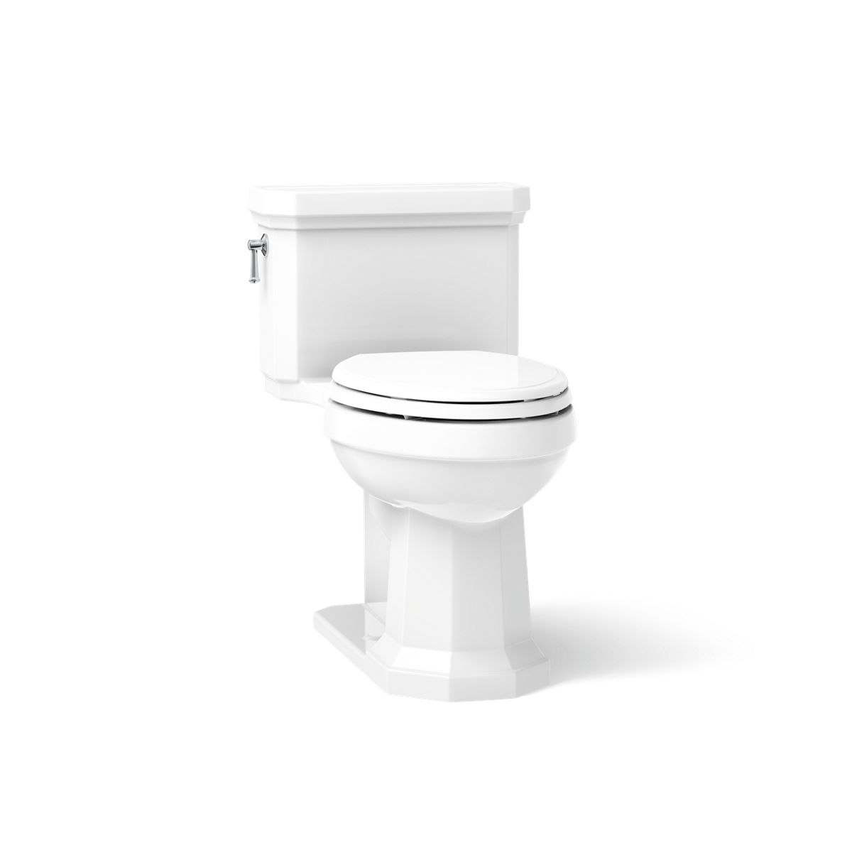 KOHLER K-3940 Kathryn One-piece compact elongated toilet with concealed trapway, 1.28 gpf