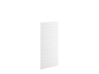KOHLER K-39430-T08 Stoneridge 72" x 48" shower back wall with linear design, honed white