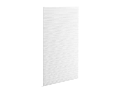 KOHLER K-39437-T08 Stoneridge 96" x 48" shower back wall with linear design, honed white