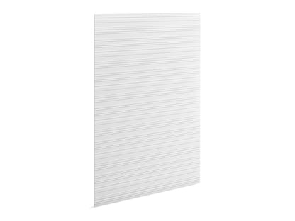 KOHLER K-39440-T08 Stoneridge 96" x 72" shower back wall with linear design, honed white