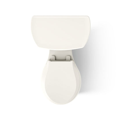 KOHLER K-3947-RA Wellworth Two-piece round-front 1.28 gpf toilet with right-hand trip lever and 14" rough-in