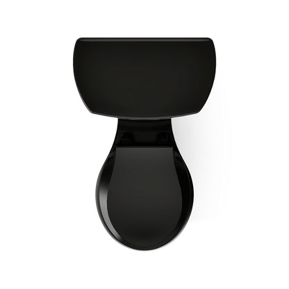 KOHLER K-3947-T Wellworth Two-piece round-front 1.28 gpf toilet with tank cover locks and 14" rough-in, black - view 3